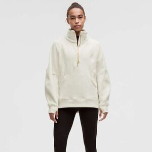 Lululemon Scuba tumbled fleece Funnel-Neck Half Zip
